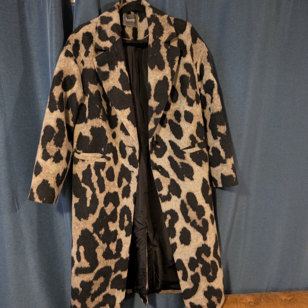 Leopard Print Women's Coat